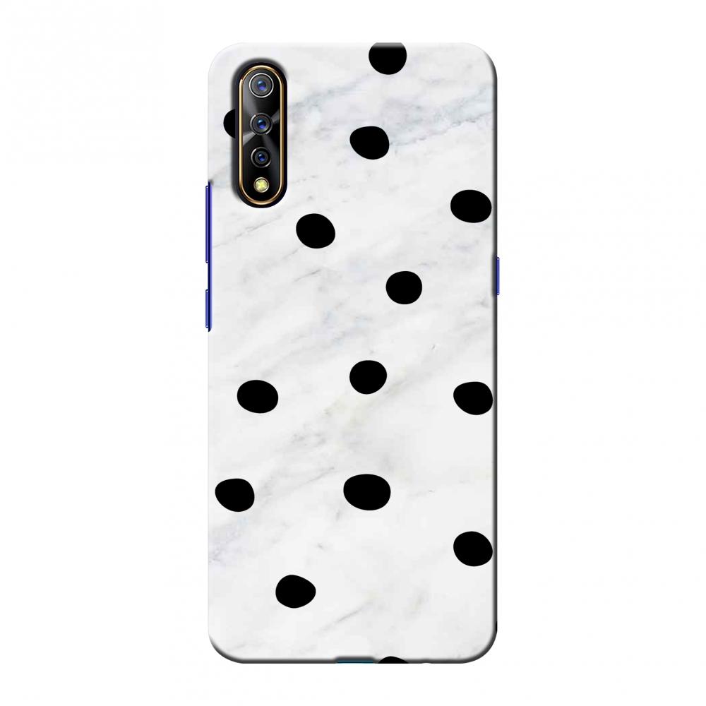 Lady Bug - Black And White Marble Dots Slim Hard