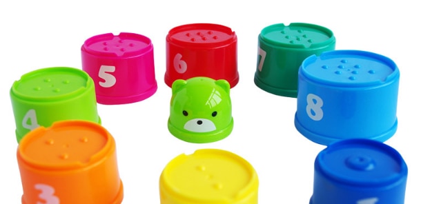 9PCS Educational Baby Stack Cup Tower Toys Children Early