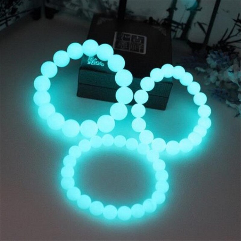Stylish Luminous Fluorite Luminous Natural Stone Bracelets Men Light