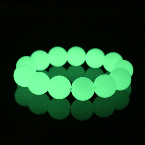Stylish Luminous Fluorite Luminous Natural Stone Bracelets Men Light