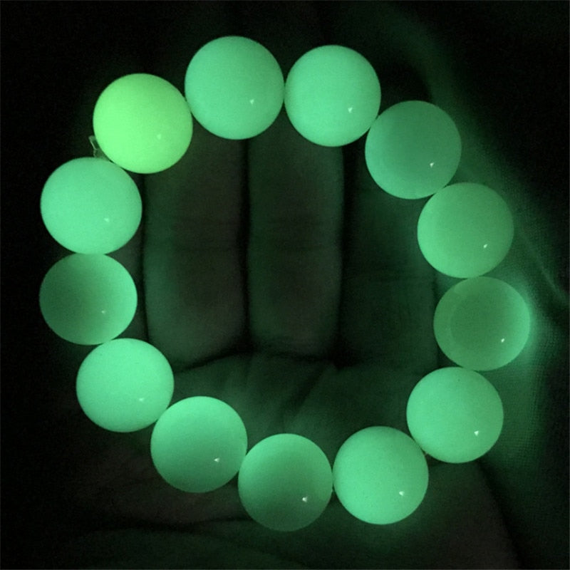 Stylish Luminous Fluorite Luminous Natural Stone Bracelets Men Light