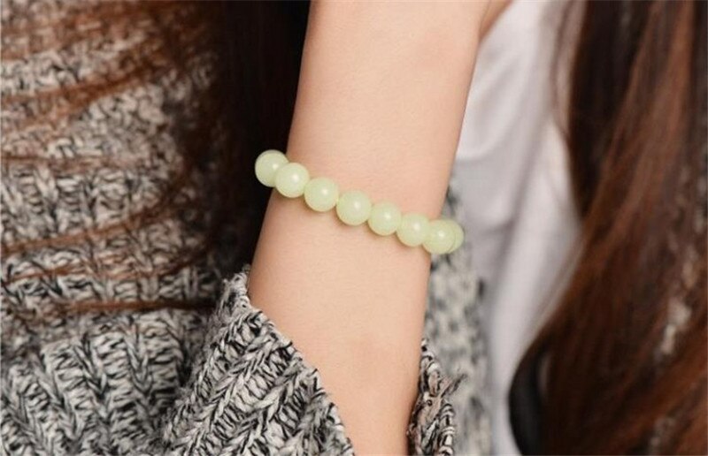 Stylish Luminous Fluorite Luminous Natural Stone Bracelets Men Light