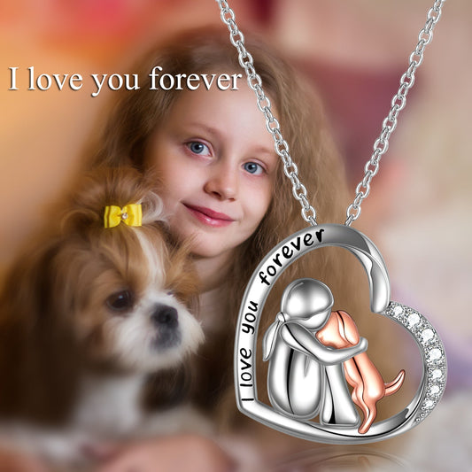 Sterling Silver Keepsake Dog  Lover Memorial Pendant Necklace Gifts
