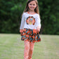 AnnLoren Big Little Girls Autumn Floral Turkey Tunic & Leggings