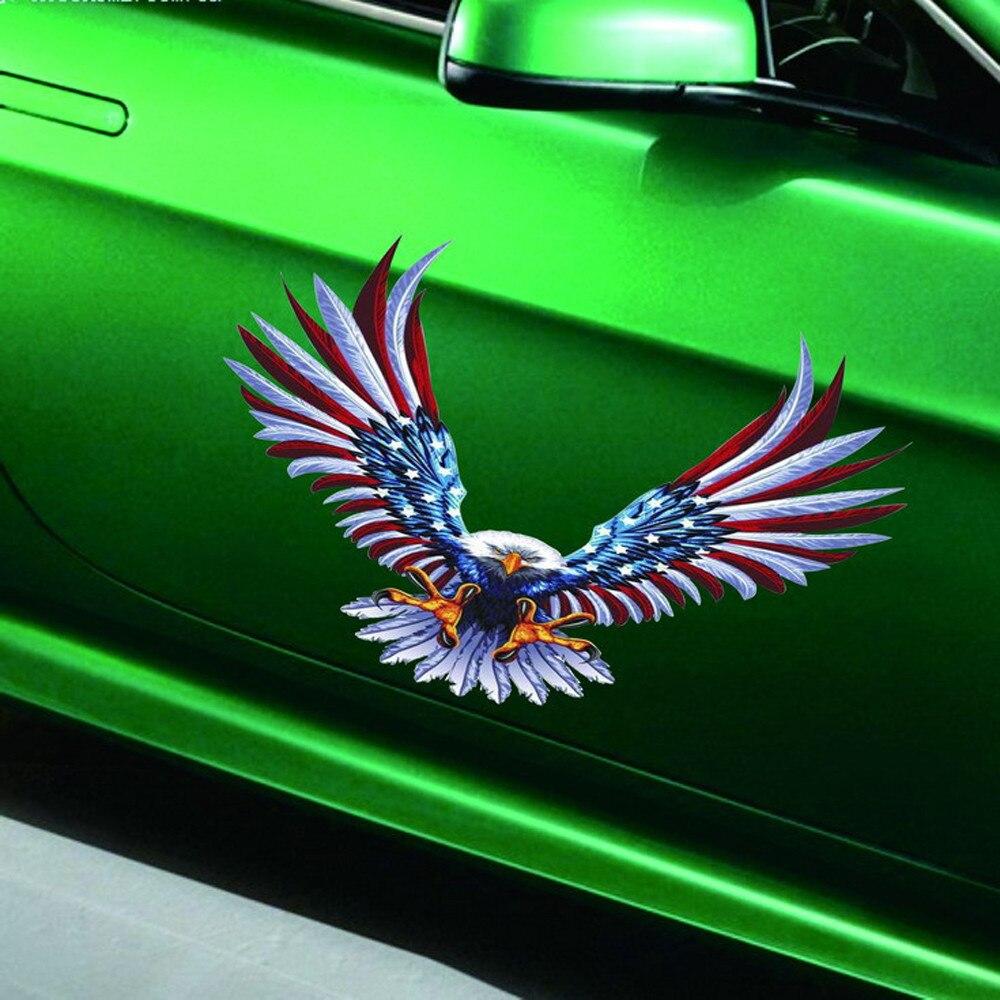 1 Set/4Pcs Car Decal Flying Hawk Auto Truck Hood