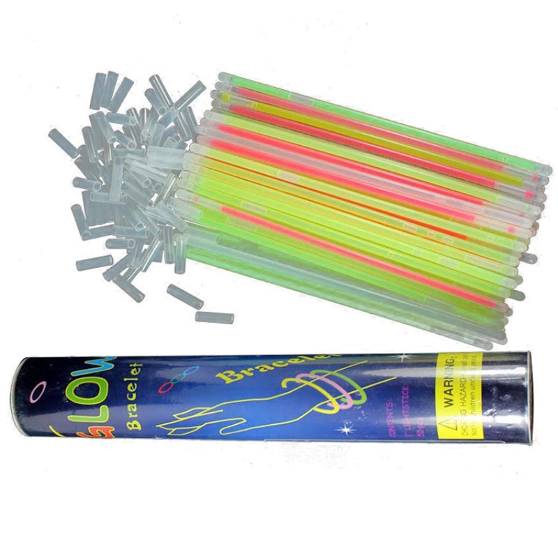 100 Pieces Multifunction Party Fluorescence Light Glow Sticks