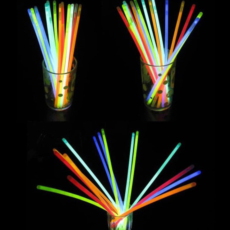 100 Pieces Multifunction Party Fluorescence Light Glow Sticks