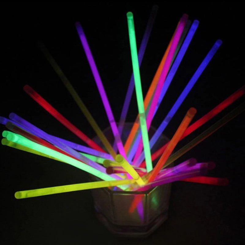 100 Pieces Multifunction Party Fluorescence Light Glow Sticks