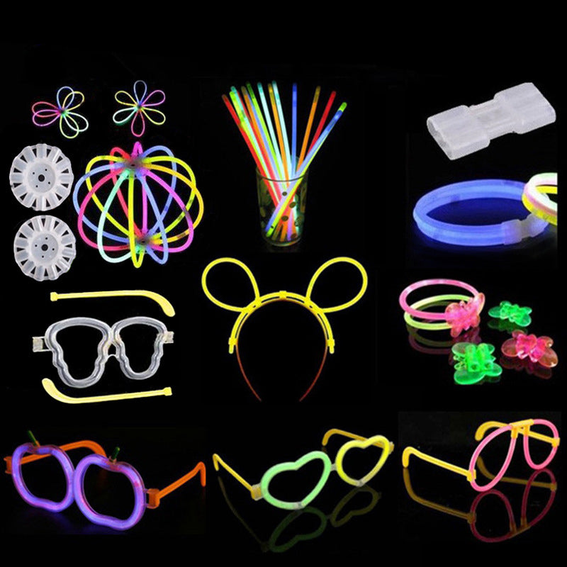 100 Pieces Multifunction Party Fluorescence Light Glow Sticks