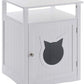 Nightstand Pet House, Litter Box Furniture Indoor Pet Crate, Litter