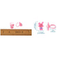 100pcs/box Cute Children's Day Jewelry Plastic Kids Ring Girl Resin