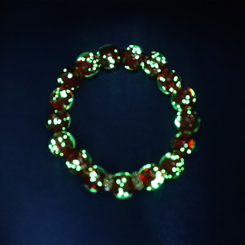 10pcs Luminous Beads 10MM Spacer Beads Necklace Night Beads DIY