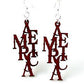 America Earrings # 1148
