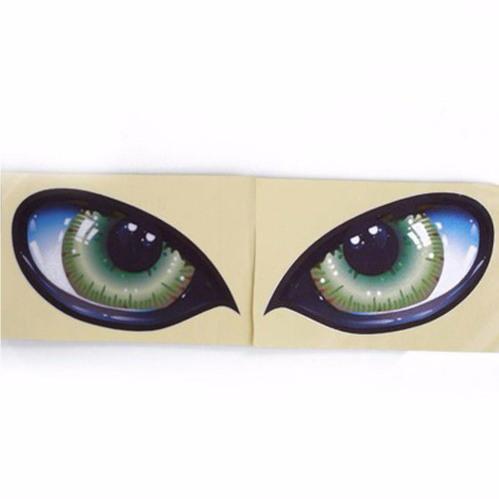 12*7.5CM 2*Car Sticker 3D Cat Eyes Design Window