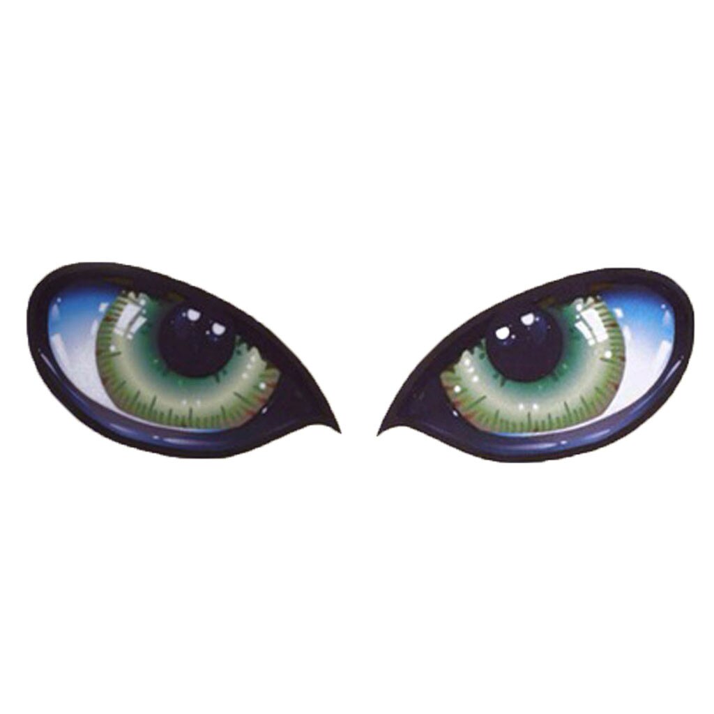 12*7.5CM 2*Car Sticker 3D Cat Eyes Design Window