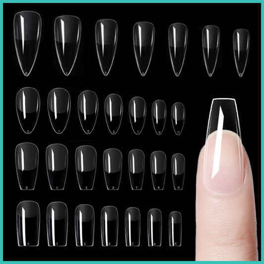 120Pcs Full Cover Press On Nail Tips Stiletto Almond Square Coffin