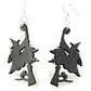 Witch On Broomstick Earrings # 1227