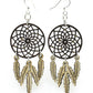 Dreamcatcher With Feather Earrings #1518