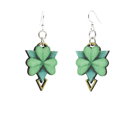 Geometric Shamrock Earrings #1643