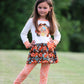 AnnLoren Big Little Girls Autumn Floral Turkey Tunic & Leggings