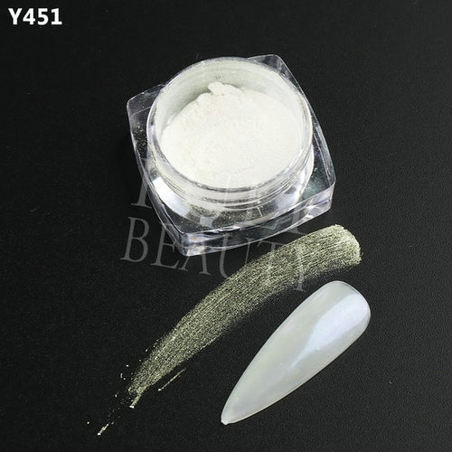 1Box Pearl Nail Powder Shimmer Rubbing Dust Mother Of Pearl Nail Art