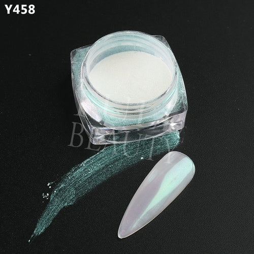1Box Pearl Nail Powder Shimmer Rubbing Dust Mother Of Pearl Nail Art