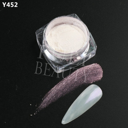 1Box Pearl Nail Powder Shimmer Rubbing Dust Mother Of Pearl Nail Art