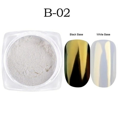 1Box Pearl Nail Powder Shimmer Rubbing Dust Mother Of Pearl Nail Art