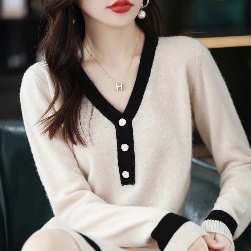 2022 Autumn And Winter New High end 100% Merino Wool Skirt Women's