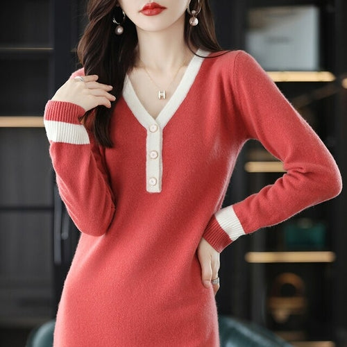 2022 Autumn And Winter New High end 100% Merino Wool Skirt Women's