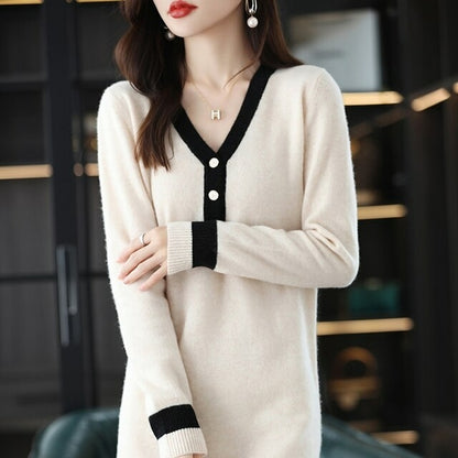 2022 Autumn And Winter New High end 100% Merino Wool Skirt Women's