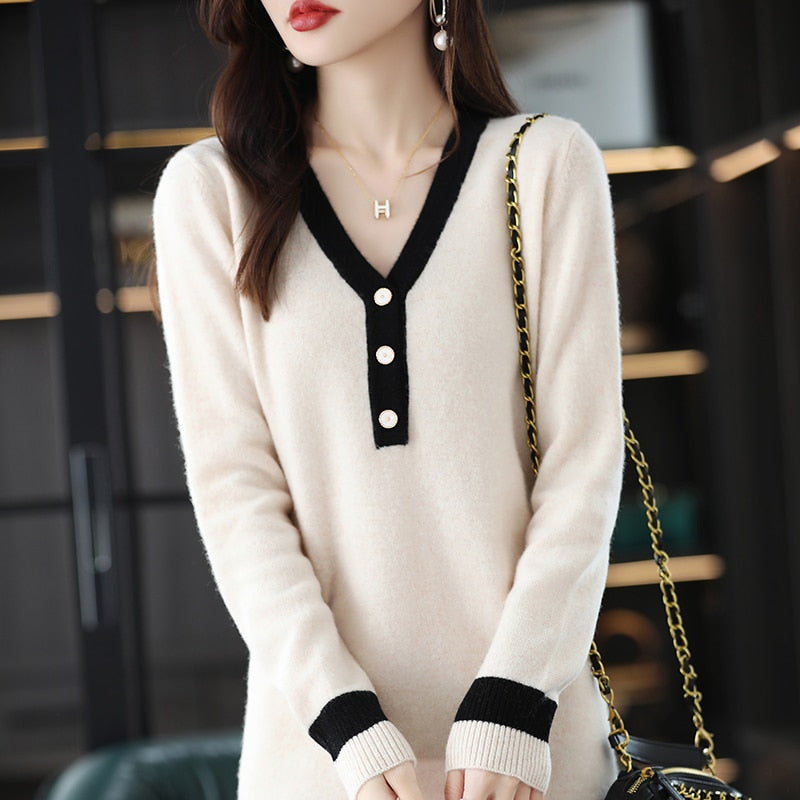 2022 Autumn And Winter New High end 100% Merino Wool Skirt Women's