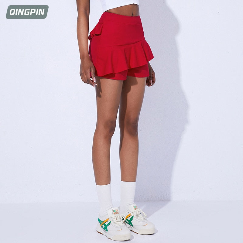 2022 New Tennis Skirt Tennis Skirt Pants Sports Running Fitness Pocket