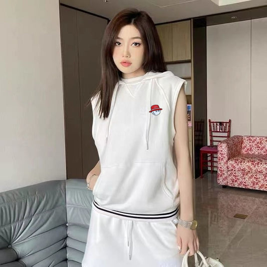 2022 Spring/Summer Women's Luxury T Shirt Golf Wear Hooded Casual Golf