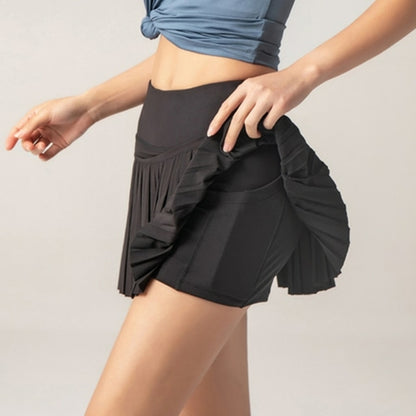 2022 Tennis Skirts Women Golf Pleated Pantskirt Sports Fitness Shorts
