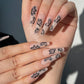 24pcs artifical nails with glue fake nail tips with design Detachable