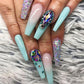 24pcs artifical nails with glue fake nail tips with design Detachable