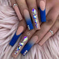 24pcs artifical nails with glue fake nail tips with design Detachable