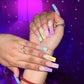 24pcs artifical nails with glue fake nail tips with design Detachable