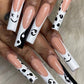 24pcs artifical nails with glue fake nail tips with design Detachable