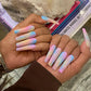24pcs artifical nails with glue fake nail tips with design Detachable