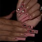 24pcs artifical nails with glue fake nail tips with design Detachable