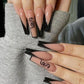 24pcs artifical nails with glue fake nail tips with design Detachable