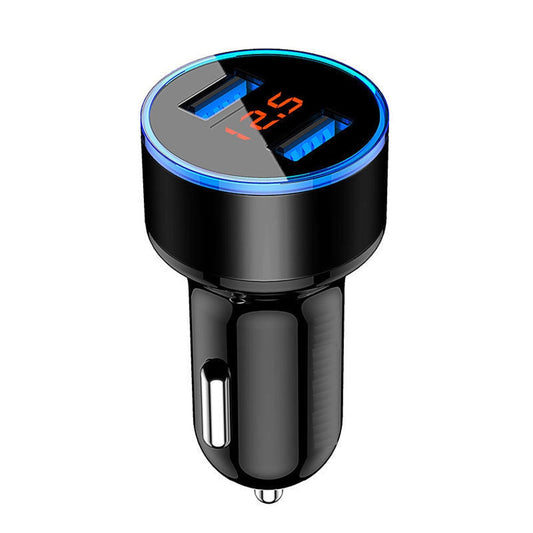 3.1A Dual USB Car Charger 2 Port LCD Display