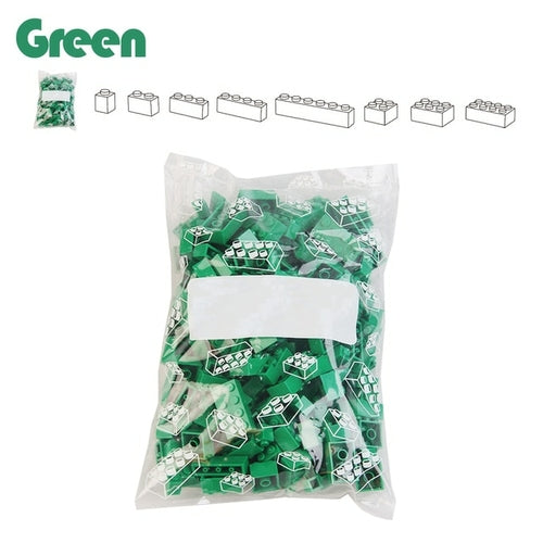 400-1200pcs Classic Bricks 2x2 2x4 Red Diy Bulk Building Blocks Thick
