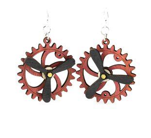 Kinetic Gear Earrings 5006D