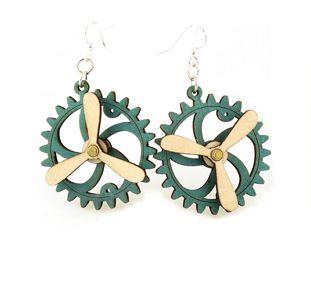 Kinetic Gear Earrings 5006G