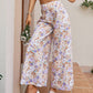 Floral High Waist Culottes