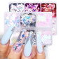 6 Grids/Box Maple Leaf Nail Sequins Laser Iridescent Snowflakes Nail