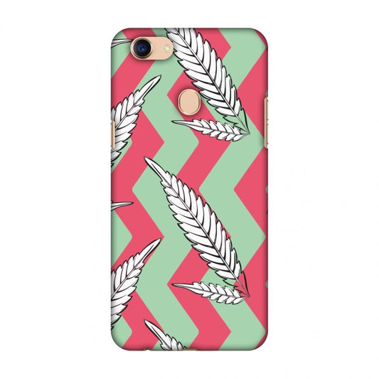 Along The Chevron - Pink And Pale Green Slim Hard Shell Case For Oppo